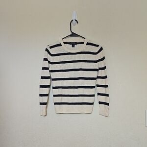 Polo by Ralph Lauren Classic Black and Cream Knit Sweater